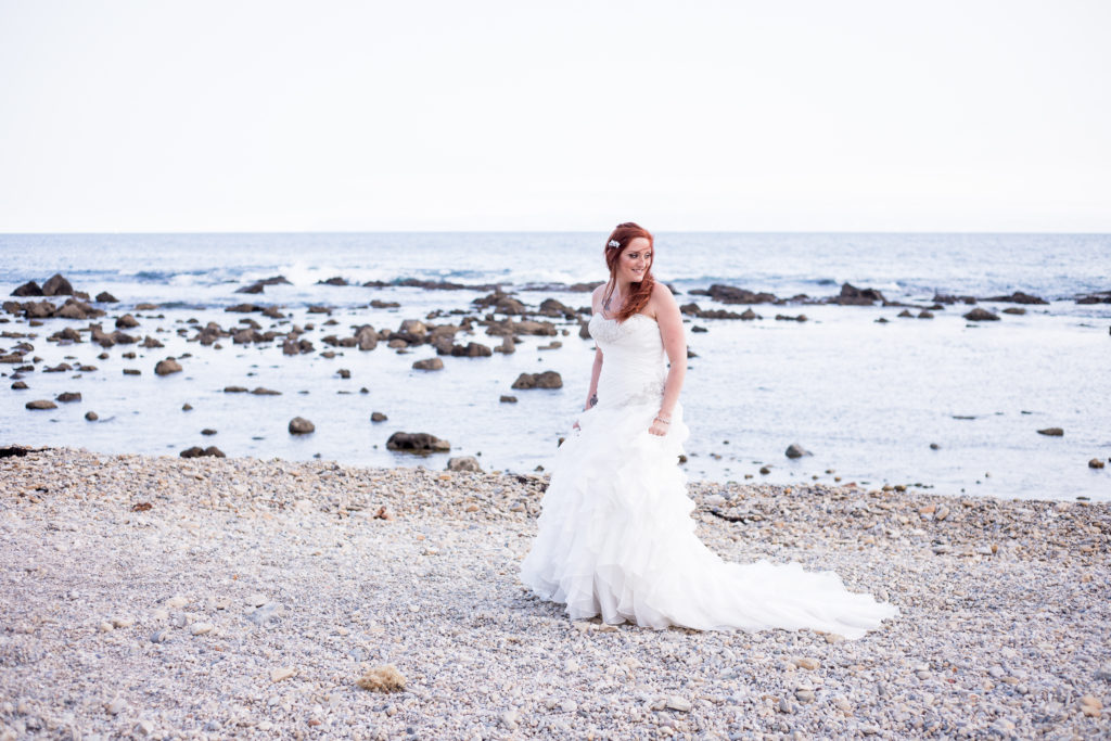 White Point Park beach elopement and wedding ceremony in Los Angeles California with Crystal Lily Photography